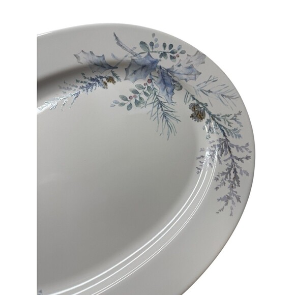 Pfaltzgraff The Winter Frost Collection Oval Platter  295-016-00 In Original Box - Picture 7 of 9